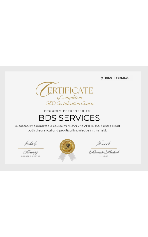 SEO Certification Course